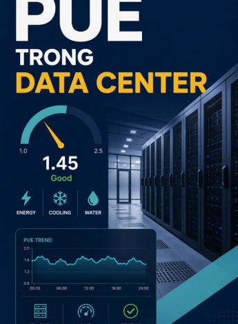 PUE trong data center – Hiểu đúng để tối ưu hiệu suất năng lượng