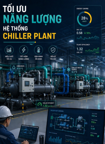 Hệ Thống Chiller Plant Data Center: Giải Pháp Tối Ưu Năng Lượng & Hiệu Suất