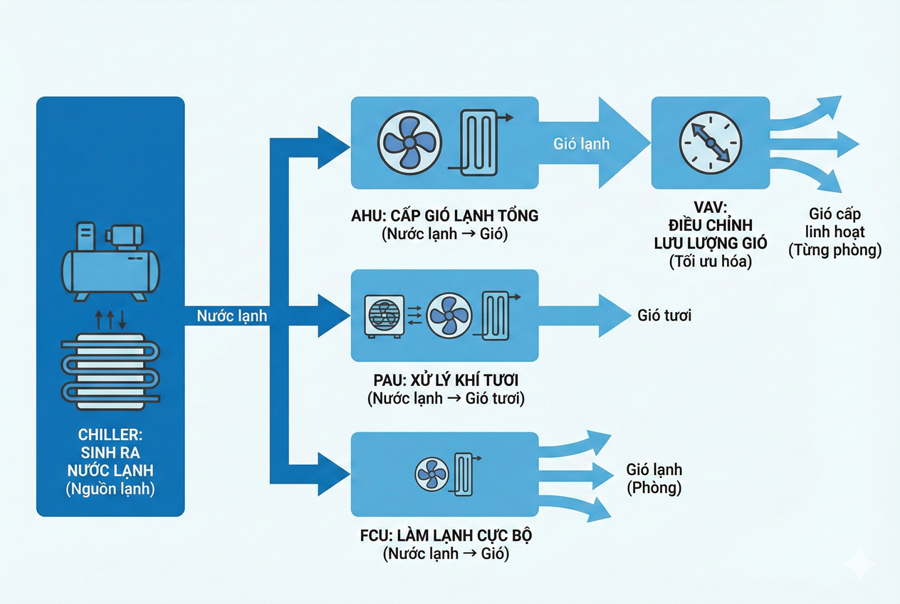 Phân phối năng lượng lạnh hvac