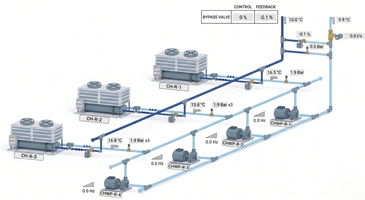hệ thống chiller plant data center