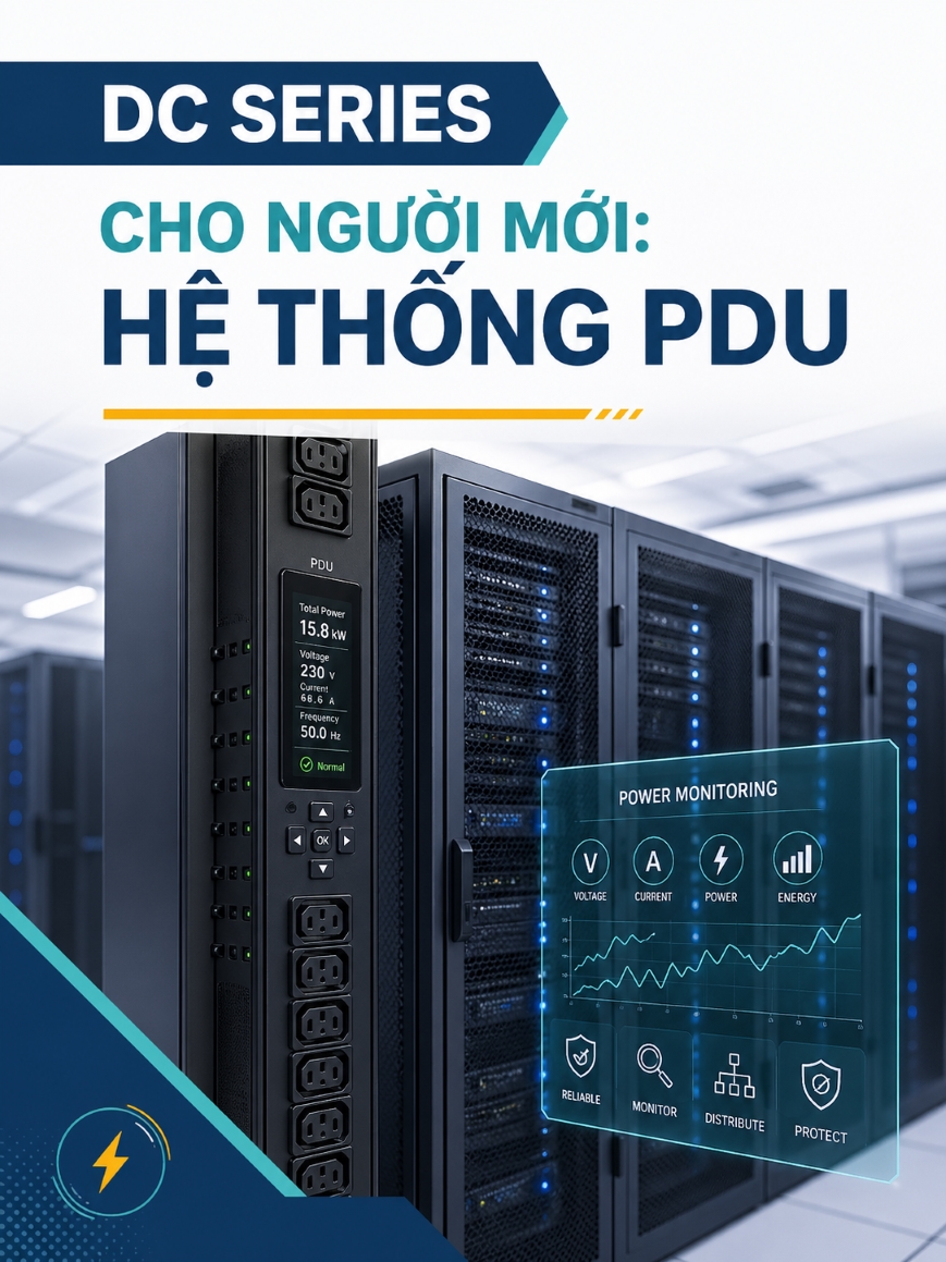 PDU trong Data Center – Giám sát, điều khiển và giao tiếp SNMP hiệu quả